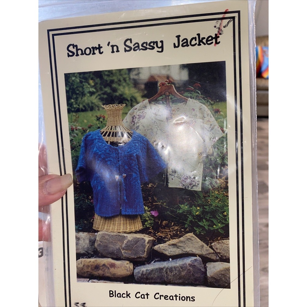 Short’n Sassy Jacket Size 6-20 By Black Cat Creation Sewing Patterns